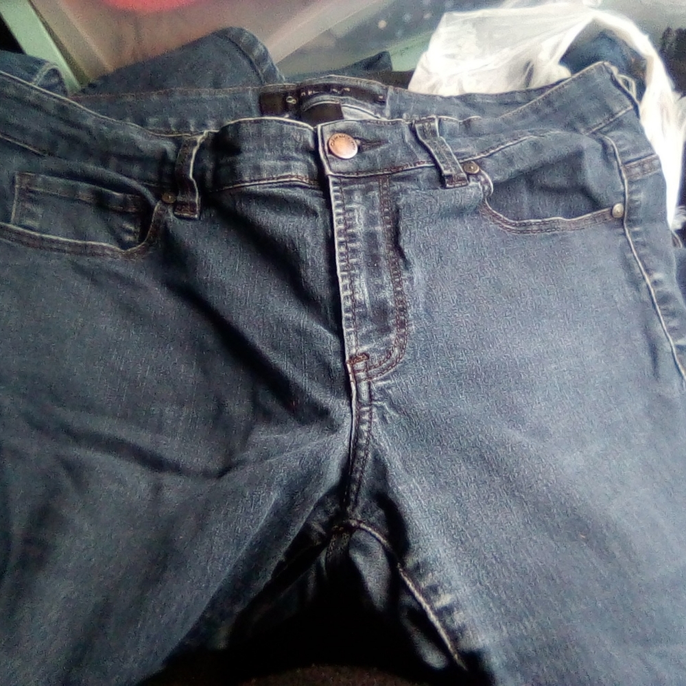 Women's dark blue CALVIN KLEIN bootcut jeans size 12